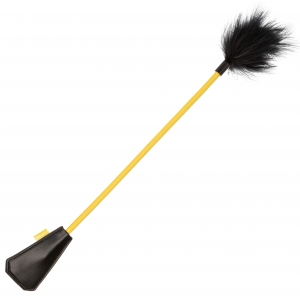 Cravache FEATHER CROP Boundless 50cm Noir-Jaune