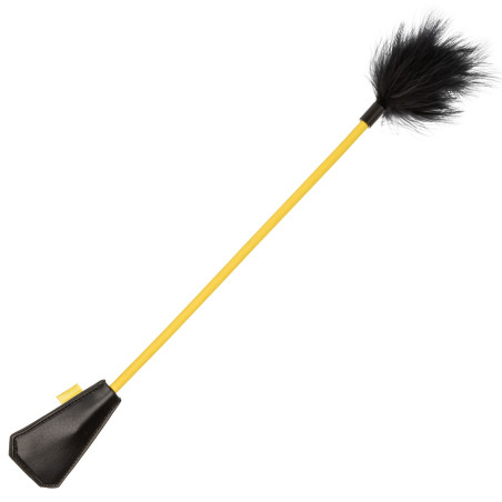 Cravache FEATHER CROP Boundless 50cm Noir-Jaune