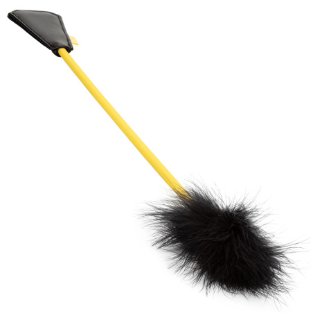 Cravache FEATHER CROP Boundless 50cm Noir-Jaune