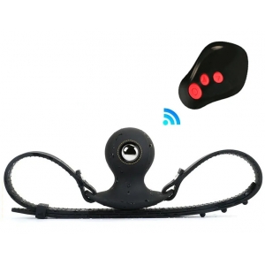 Bâillon-boule d'Électro SHOCK BALL de 5 x 5 cm en Silicone