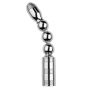 Chapelet anal vibrant Métal VIBRATOR BEADS 15 x 3 cm