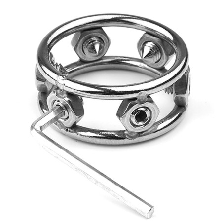 Cockring en métal avec des pics SPIKES STEEL