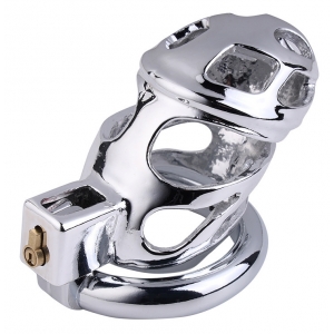 Cage de chasteté en métal LOCK LOVE 9 x 3.5cm