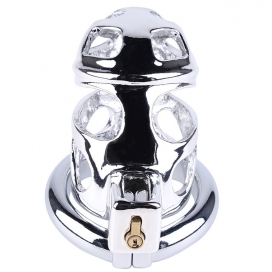 Cage de chasteté en métal LOCK LOVE 9 x 3.5cm 2