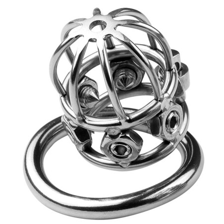 Cage de chasteté en métal SPIKE COCK 6 x 3.2cm