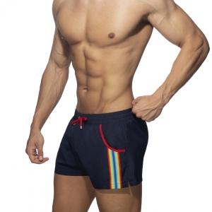 Short de bain RAINBOW TAPE Marine