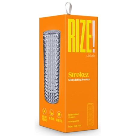 Masturbateur transparent RIZE Strokez 13cm