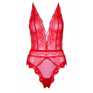 Body Deep-V Lace Rouge