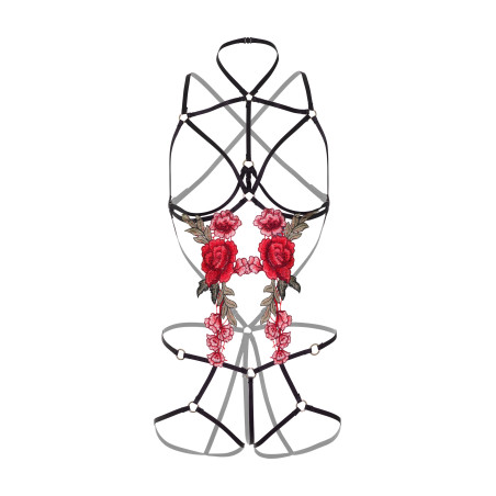 Body Rose Strappy avec Cache-seins