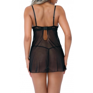 Nuisette + String Underwire Sheer Noir