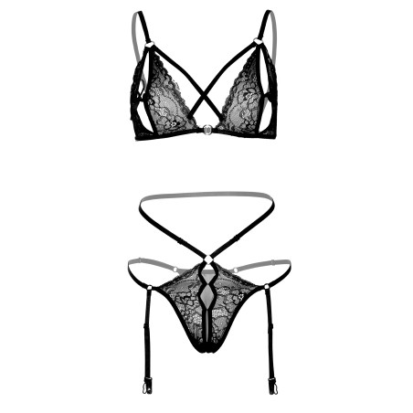 Ensemble Peek-a-Boo 2 Pièces Noir