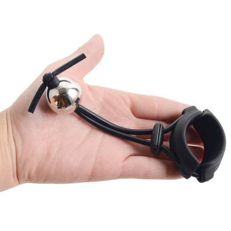 Anneau avec boule pendante COCK HEAD BALL S | Poids 180g