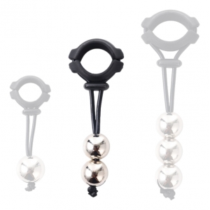 Anneau avec boules pendantes COCK HEAD BALL M | Poids 360g