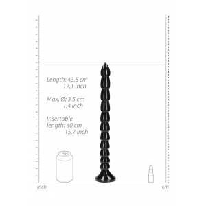 Gode long STACKED ANAL SNAKE 40 cm Taille M