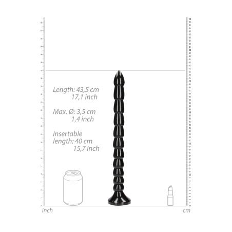 Gode long STACKED ANAL SNAKE 40 cm Taille M