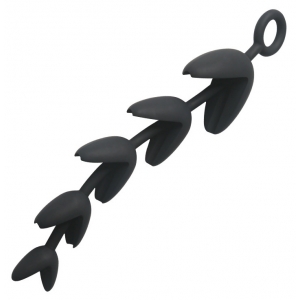 Chapelet Anal PET ASS 25.5 x 6.4cm Noir