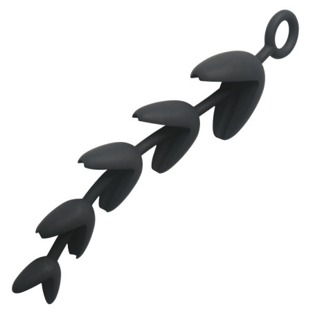 Chapelet Anal PET ASS 25.5 x 6.4cm Noir