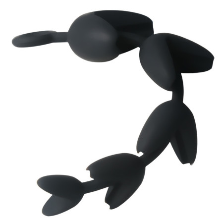 Chapelet Anal PET ASS 25.5 x 6.4cm Noir