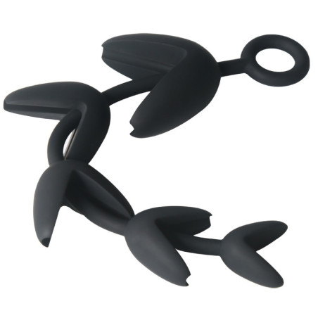 Chapelet Anal PET ASS 25.5 x 6.4cm Noir