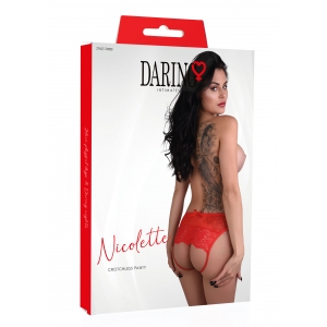 Culotte ouverte Arrière Nicolette Rouge