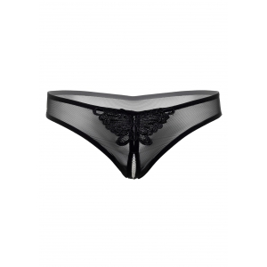 Culotte sexy avec perles Indra Noire