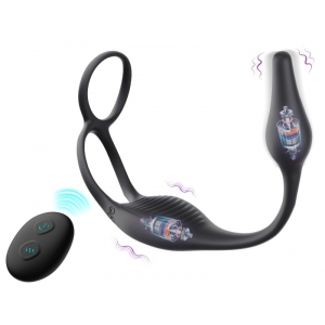 Ballstretcher et plug vibrant WEDIA VIBES de 7 x 2.6 cm