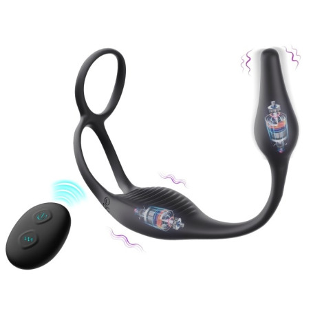 Ballstretcher et plug vibrant WEDIA VIBES de 7 x 2.6 cm