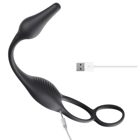 Ballstretcher et plug vibrant WEDIA VIBES de 7 x 2.6 cm
