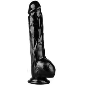 Gode réaliste PERCOCK 16 x 4cm Noir