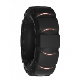 Cockring en silicone TIRE COCK 24mm Noir 2