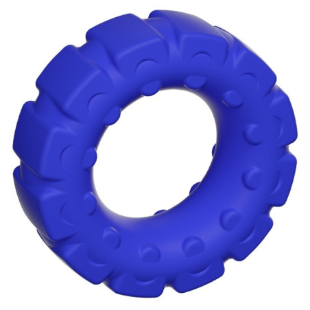Cockring en silicone bleu TIRE COCK 24 mm