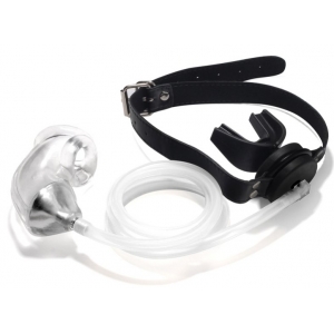 Bâillon Urinoir avec Cage souple Noir