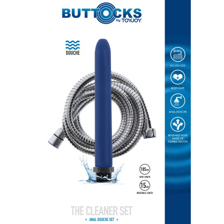 Embout de lavement avec flexible THE CLEANER 15 x 2cm