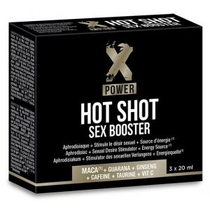 Aphrodisiaque HOT SHOT SEX BOOSTER XPower 3 x 20ml