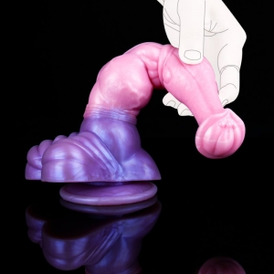Gode Cheval PINKY HORSE rose et violet 23 cm