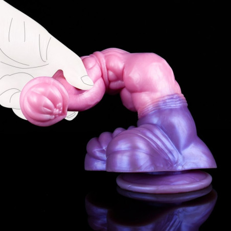 Gode Cheval PINKY HORSE rose et violet 23 cm