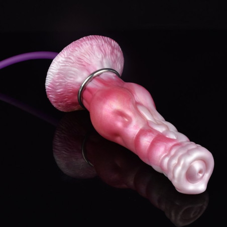 Gode gonflable forme Dog YOKI - Largeur de 5.5 à 7.5 cm
