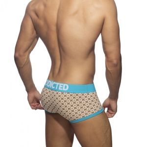 Boxer GEOMETRIC Marron-Turquoise