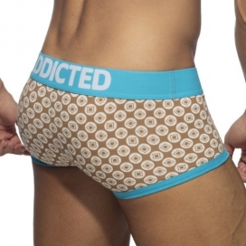 Boxer GEOMETRIC Marron-Turquoise 2