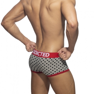 Boxer GEOMETRIC Noir-Rouge