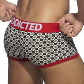 Boxer GEOMETRIC Noir-Rouge 2