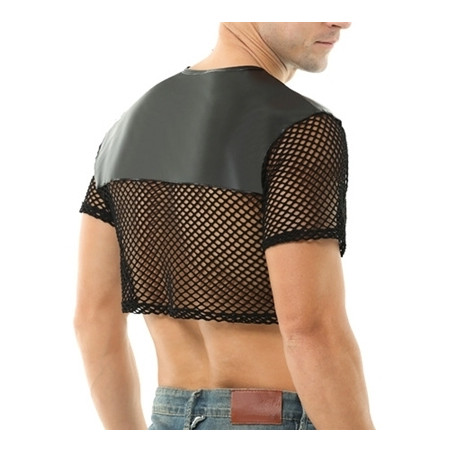 Crop Top NET N FETISH Noir
