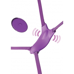 Vibro de culotte avec harnais ULTIMATE BUTTERFLY Violet