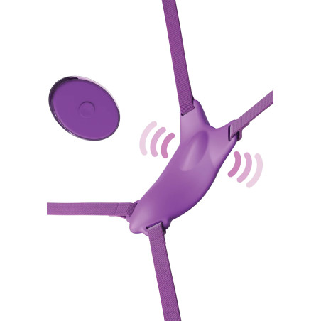 Vibro de culotte avec harnais ULTIMATE BUTTERFLY Violet