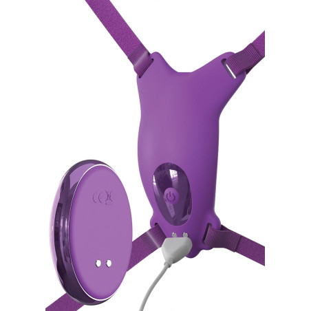 Vibro de culotte avec harnais ULTIMATE BUTTERFLY Violet