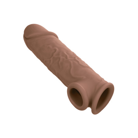 Gaine de pénis LIFE LIKE EXTENSION Marron 18 cm