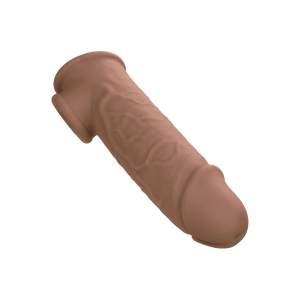 Gaine de pénis LIFE LIKE EXTENSION Marron 18 cm