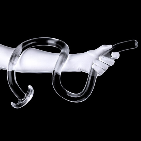 Gode long XXL GIANT SNAKE 1 Mètre Transparent