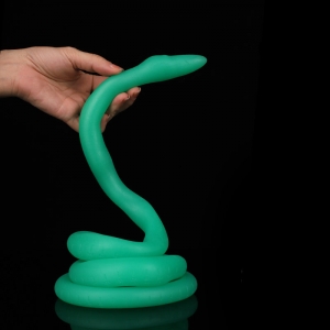 Gode long Serpent ULTRA SNAKE 120 x 2.7cm Vert