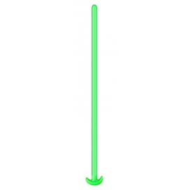 Gode long XXL vert phosphorescent GIANT SNAKE 1 mètre